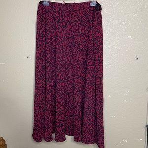 MULTICOLOURED AUTUMN PLEATED MAXI SKIRT